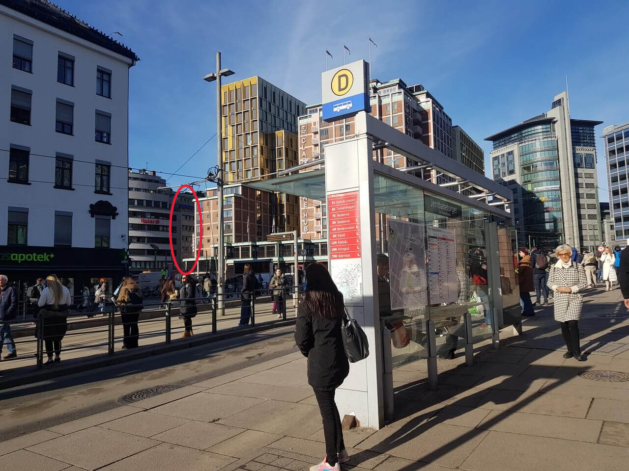 Bilde fra Jernbanetorget